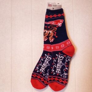 NFL Patriots Blue and Red Team Socks